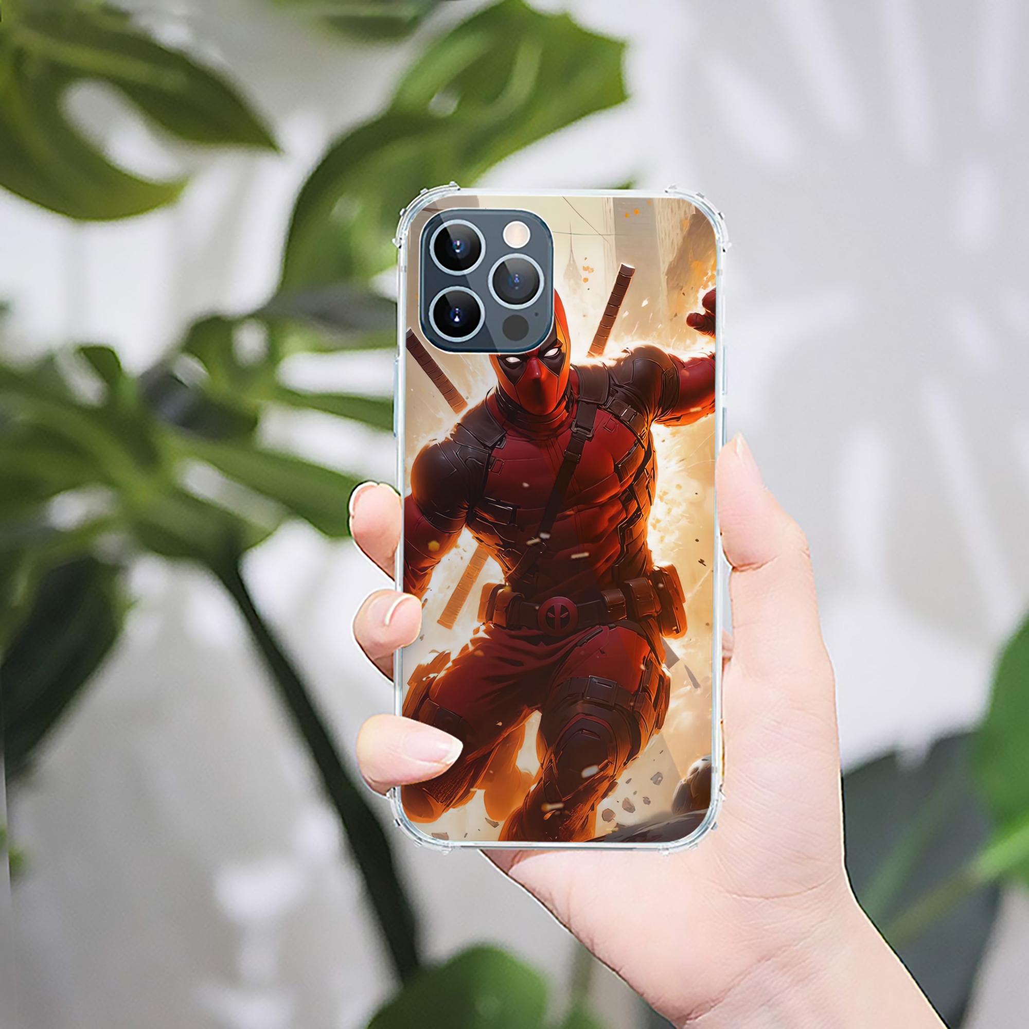 （画像用） Deadpool デッドプール 【iPhone 12シリーズ対応】透明スマホケース（クリアソフトケース）